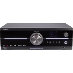ريسيفر صوت وصورة ايوا AVR-7210 بقنوات 7.2، يدعم دولبي أتموس وبث سبوتيفاي و إيربلاي 2 وبلوتوث 5.2، مع تمرير فيديو بدقة 4K UHD، قدرة إجمالية 1155 واط، تصميم أسود، الأبعاد 435 × 145 × 350 مم، الوزن 5.8 كجم