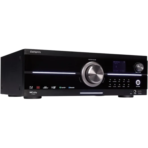 ريسيفر صوت وصورة ايوا AVR-7210 بقنوات 7.2، يدعم دولبي أتموس وبث سبوتيفاي و إيربلاي 2 وبلوتوث 5.2، مع تمرير فيديو بدقة 4K UHD، قدرة إجمالية 1155 واط، تصميم أسود، الأبعاد 435 × 145 × 350 مم، الوزن 5.8 كجم - ايوا - Image 4