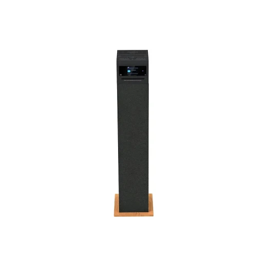 أوا TSBT-360 برج صوت 60 واط مكبر صوت بلوتوث مع جهاز تحكم عن بعد، راديو FM، مشغل أقراص CD، USB وبلوتوث، خشب أسود - ايوا - Image 2
