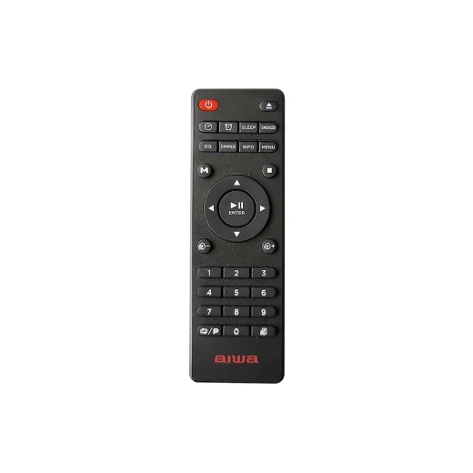 أوا TSBT-360 برج صوت 60 واط مكبر صوت بلوتوث مع جهاز تحكم عن بعد، راديو FM، مشغل أقراص CD، USB وبلوتوث، خشب أسود - ايوا - Image 3
