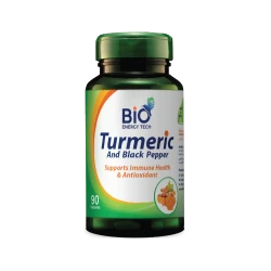 Bio Energy Tech Turmeric & Black Pepper Capsules 90 Capsules