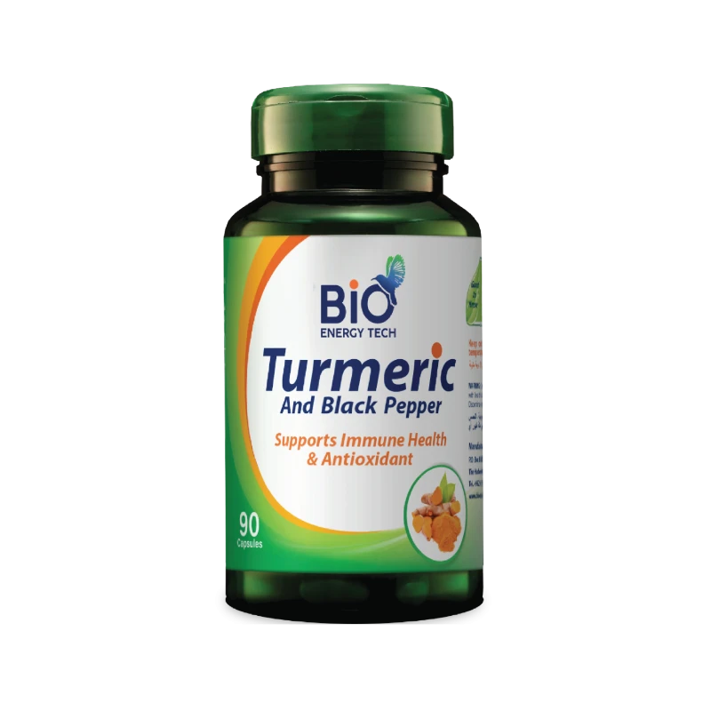 Bio Energy Tech Turmeric & Black Pepper Capsules 90 Capsules - Bio Energy