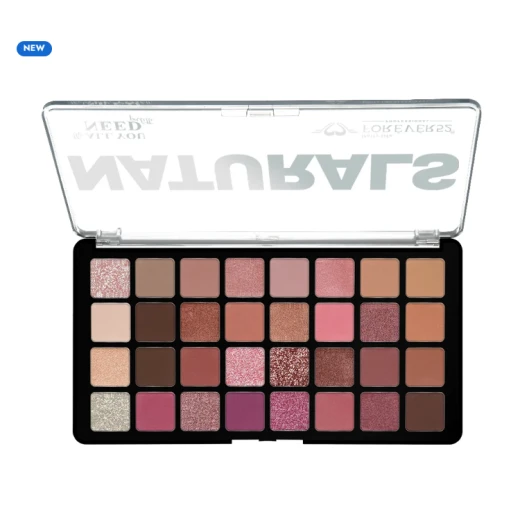 Forever52 Naturals The All You Need Palette NTR002, 32-Shade Makeup Palette Featuring a Versatile Selection of Colors, Ideal for Creating Natural Everyday Looks and Glamorous Occasion Makeup with Endless Blending and Styling Possibilities - Forever 52 - Image 2