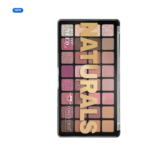 Forever52 Naturals The All You Need Palette NTR002, 32-Shade Makeup Palette Featuring a Versatile Selection of Colors, Ideal for Creating Natural Everyday Looks and Glamorous Occasion Makeup with Endless Blending and Styling Possibilities - Forever 52 - Image 3