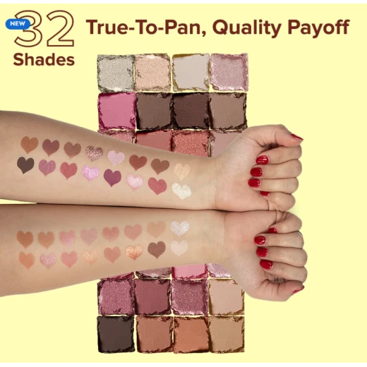 Forever52 Naturals The All You Need Palette NTR002, 32-Shade Makeup Palette Featuring a Versatile Selection of Colors, Ideal for Creating Natural Everyday Looks and Glamorous Occasion Makeup with Endless Blending and Styling Possibilities - Forever 52 - Image 4