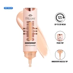 فاونديشن سيروم ديو دروب المرطب من فوريفر 52 بدرجة SRF002، كريم أساس بتركيبة سيروم مرطبة بحجم 15 غرام، يساعد على توحيد مظهر لون البشرة ومنحها إطلالة ناعمة ومشرقة، مناسب للمكياج اليومي ولمظهر طبيعي ومتناسق - فورإيفر 52