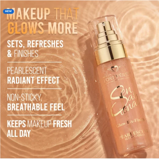 Forever52 Sensational Pearlescent Setting Spray SNS801, Makeup Setting Spray with a Pearlescent Finish, Designed to Set Makeup and Add a Radiant, Luminous Look to the Skin, Ideal for Everyday and Special Occasion Makeup Looks - Daily life forever52 - Image 4