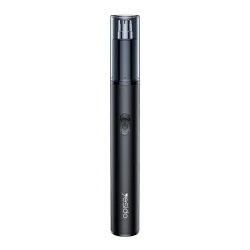 YESIDO MG25 Dual Blade Electric Nose Hair Trimmer, Black, Portable Nasal Hair Removal Shaver, Compact Design for Convenient Personal Grooming and Everyday Use