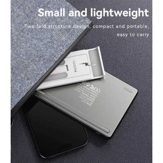 YESIDO KB27 Ultra-Slim Mini Bluetooth Keyboard, Two-Fold Portable Design, Seamless Wireless Connectivity, Multi-OS Compatibility with Windows, macOS and iOS, Ideal for Travel and Everyday Use - Yesido - Image 4