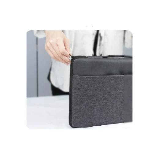 YESIDO WB29 Laptop Bag, Fits Laptops up to 14 Inches, 600D Polyester Material, Grey, Practical and Lightweight Laptop Carrying Bag for Work, Study and Everyday Travel - Yesido - Image 4