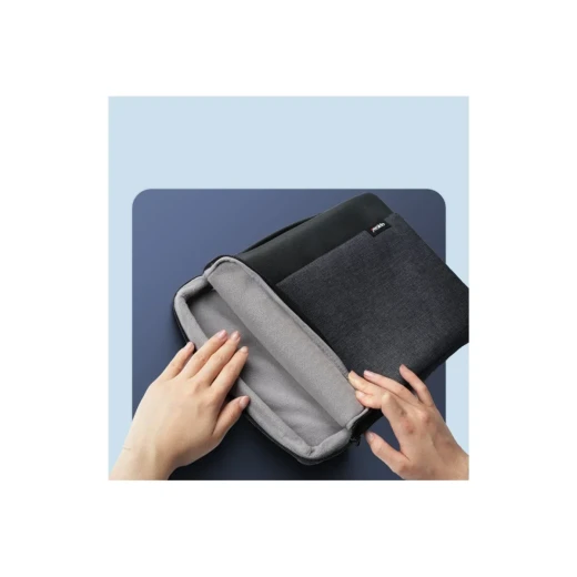 YESIDO WB29 Laptop Bag, Fits Laptops up to 14 Inches, 600D Polyester Material, Grey, Practical and Lightweight Laptop Carrying Bag for Work, Study and Everyday Travel - Yesido - Image 3