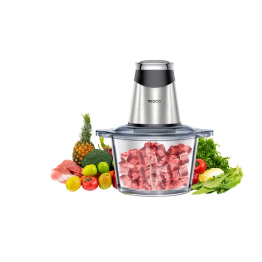 YESIDO EC28 Mini Electric Food Chopper, 400W Powerful Motor, 2-Speed Settings, Stainless Steel Blades, Compact Food Processor for Chopping Vegetables, Fruits, Meat and Nuts Quickly and Easily - Yesido - Image 7