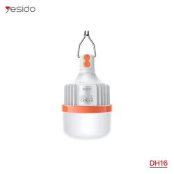 YESIDO DH16 60W Rechargeable LED Light, White, Portable LED Lighting Solution with Rechargeable Design for Home, Camping, Outdoor Activities and Emergency Use