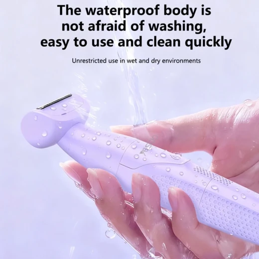 YESIDO MG26 3-in-1 Multi-Functional Body Hair Trimmer, Purple, IPX6 Waterproof, Suitable for Wet and Dry Use, Up to 90 Minutes of Runtime for Shaving, Trimming and Personal Grooming - Yesido - Image 4