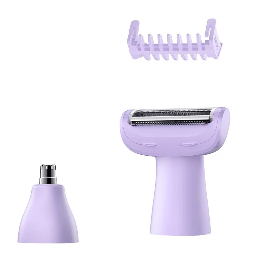 YESIDO MG26 3-in-1 Multi-Functional Body Hair Trimmer, Purple, IPX6 Waterproof, Suitable for Wet and Dry Use, Up to 90 Minutes of Runtime for Shaving, Trimming and Personal Grooming - Yesido - Image 2