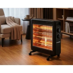 صوبة كربون HY-EH3900 قدرة 2200 واط - موفرة للطاقة مع ثرموستات، مفتاح أمان للانقلاب وإطار مطاطي مقاوم للماء