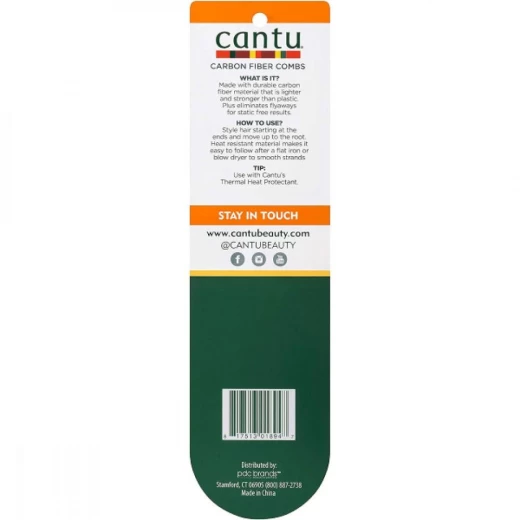 Cantu Carbon Fiber Hair Comb Detangling Brush for All Hair Types - Cantu - Image 2