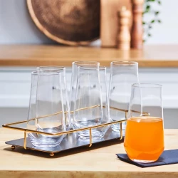 Karaca Even Highball Glass Set 6 Pieces 480ml - Clear & Stylish