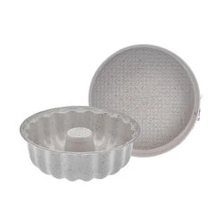 Karaca Lotus 2-Piece Cake Pan Set - Cream Color