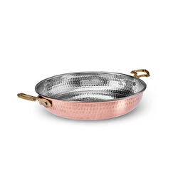 Karaca Ahlat Copper Sahan 20 Cm - Traditional Cooking Pan