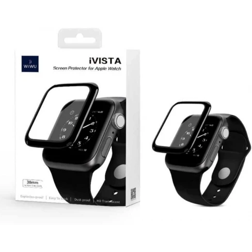 واقي شاشة وي وو Ivista لساعة Apple Watch 38mm - شفاف، مقاوم للخدش - وي وُو - Image 2
