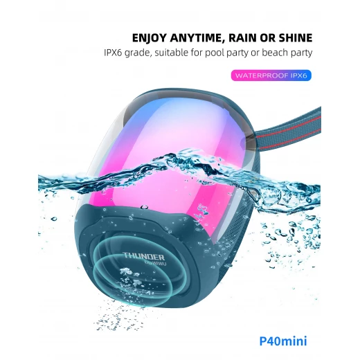 مكبر صوت وي وو  Thunder P40 Mini بتقنية البلوتوث - 10 واط، 6 ألوان - وي وُو - Image 3