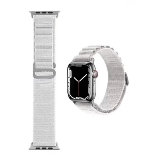 WiWu Nylon Watchband for Apple Watch 42/44/45/49 White - Comfortable & Durable WiWu Nylon Watchband for Apple Watch 42/44/45/49 White - Comfortable & Durable