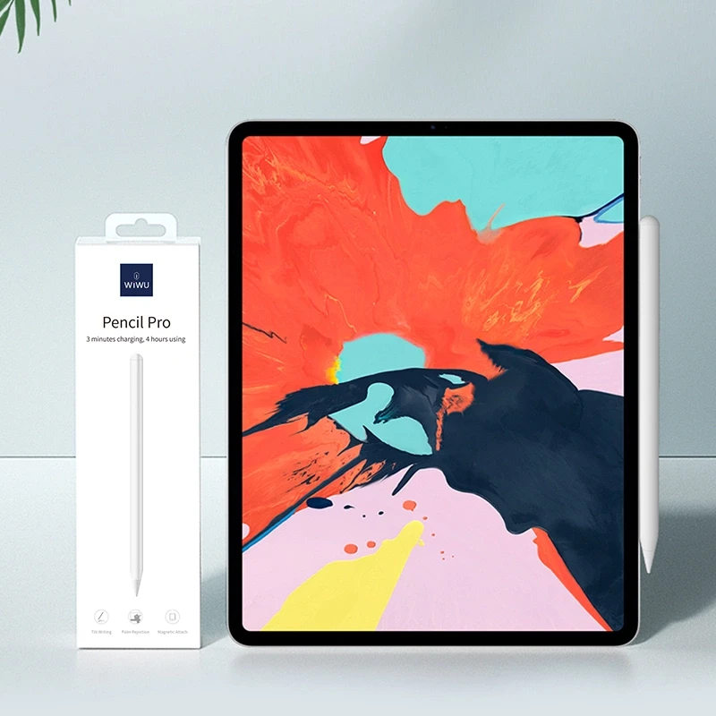 قلم وي وو iPad Pro مع 4 مصابيح LED: رفض راحة اليد وإمالة - وي وُو
