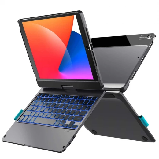 WiWU Waltz Rotating iPad Keyboard Case, 360 Degree Rotation, English/Arabic, 10.9/11 Inch WiWU Waltz Rotating iPad Keyboard Case, 360 Degree Rotation, English/Arabic, 10.9/11 Inch