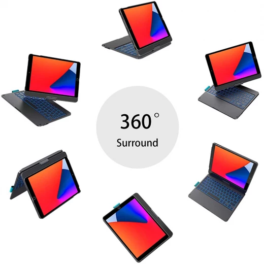 WiWU Waltz Rotating iPad Keyboard Case, 360 Degree Rotation, English/Arabic, 10.9/11 Inch - Wiwu - Image 6