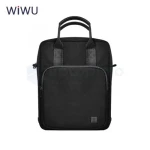 WIWU 11-inch Waterproof Envelope Bag with Shoulder Strap and Four Front Pockets Black - Wiwu