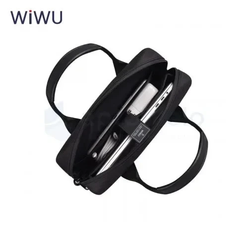 WIWU 11-inch Waterproof Envelope Bag with Shoulder Strap and Four Front Pockets Black - Wiwu - Image 2