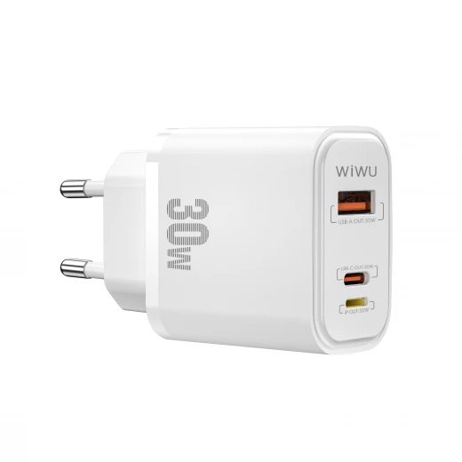 شاحن حائط وي وو 30W USB-C PD سريع - منفذ مزدوج، مدمج شاحن حائط وي وو 30W USB-C PD سريع - منفذ مزدوج، مدمج