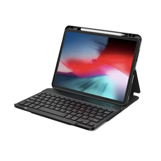 حافظة لوحة مفاتيح واقية Wiwu لجهاز iPad الجيل السابع والثامن والتاسع مقاس 10.2 بوصة ببطارية 180 مللي أمبير وشحن USB-C - وي وُو - Image 2