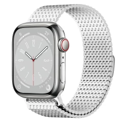 WiWU Domino Stainless Steel Watch Band for Apple Watch -Silver