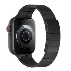 WIWU Carbon Fiber Magnetic Watch Band 42/44/45/49mm - Black