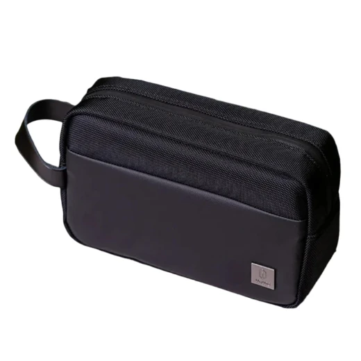 حقيبة تنظيم ملحقات Wiwu Metris Travel Pouch أسود، مقاومة للماء مع مقبض جانبي وجيوب متعددة للشواحن والكابلات للمسافرين حقيبة تنظيم ملحقات Wiwu Metris Travel Pouch أسود، مقاومة للماء مع مقبض جانبي وجيوب متعددة للشواحن والكابلات للمسافرين
