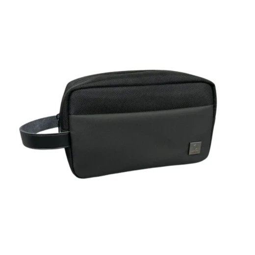 حقيبة تنظيم ملحقات Wiwu Metris Travel Pouch أسود، مقاومة للماء مع مقبض جانبي وجيوب متعددة للشواحن والكابلات للمسافرين - وي وُو - Image 2