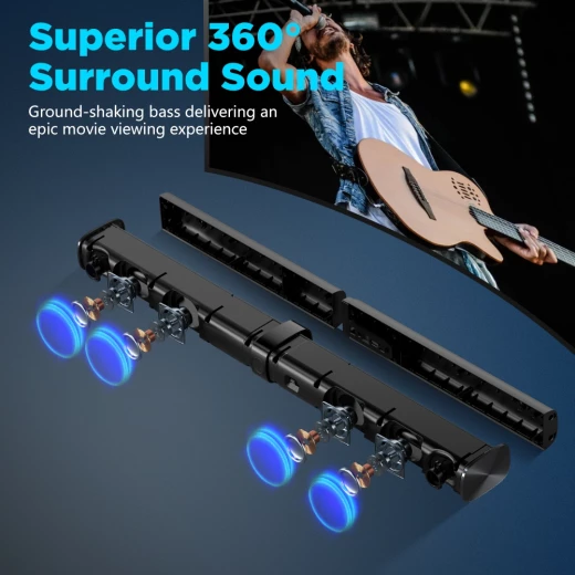 مكبر صوت وي وو Sounder S1 بتقنية البلوتوث 30 واط مع جهاز تحكم عن بعد وأضواء LED - وي وُو - Image 3