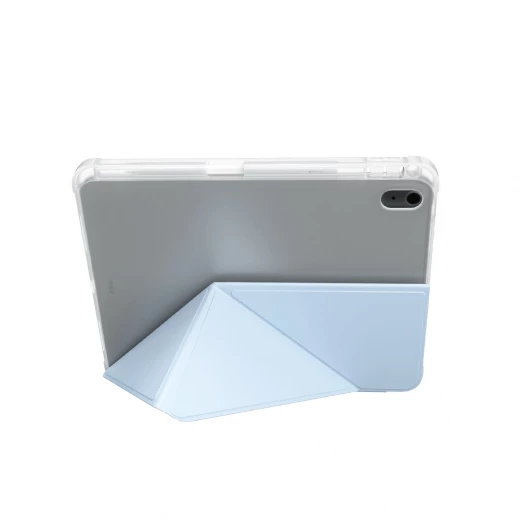 حافظة من وي وو Classic III لجهاز iPad 10.9 بوصة (2022) – حماية كاملة بتصميم نحيف مع حامل قلم، غطاء مغناطيسي قابل للطي وبطانة ناعمة (أزرق فاتح) - وي وُو - Image 2