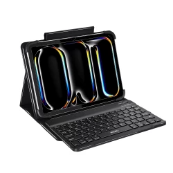 حافظة وي وو العالمية لجهاز iPad بلوحة مفاتيح وحامل مقاس 9-11 بوصة
