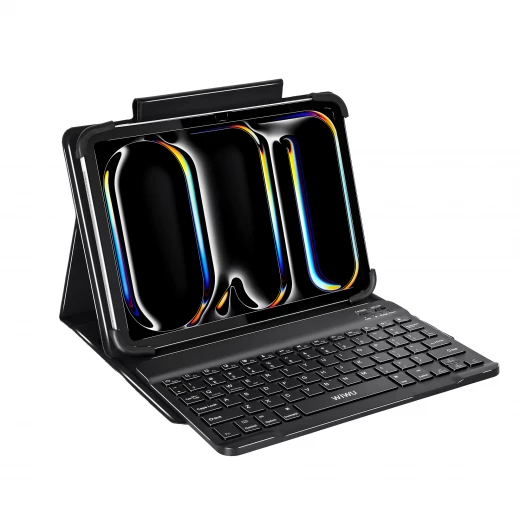 حافظة وي وو العالمية لجهاز iPad بلوحة مفاتيح وحامل مقاس 9-11 بوصة حافظة وي وو العالمية لجهاز iPad بلوحة مفاتيح وحامل مقاس 9-11 بوصة