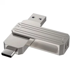 WIWU USB 3.2 Flash Memory Drive Silver 64GB for Windows Mac Android