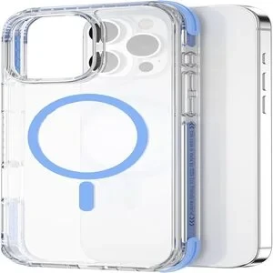 حافظة وايو HCC-203 MagSafe هجينة لهاتف آيفون 16 برو 6.3 بوصة، مقاومة للصدمات، واضحة تمامًا، مدرعة مع شفط مغناطيسي قوي N52، حماية عسكرية، غطاء خلفي نحيف - أزرق حافظة وايو HCC-203 MagSafe هجينة لهاتف آيفون 16 برو 6.3 بوصة، مقاومة للصدمات، واضحة تمامًا، مدرعة مع شفط مغناطيسي قوي N52، حماية عسكرية، غطاء خلفي نحيف - أزرق