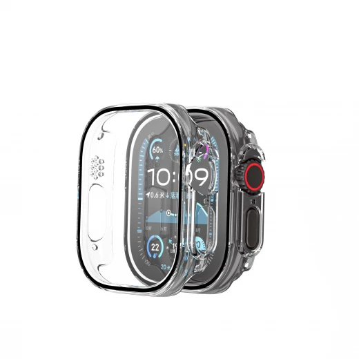 حافظة و واقي شاشة وي وو Apple Watch Ultra 49mm - شفاف حافظة و واقي شاشة وي وو Apple Watch Ultra 49mm - شفاف