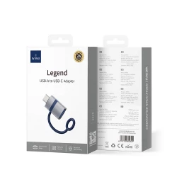 محول Wiwu Wi-C052 USB إلى Type-C OTG رمادي - نقل بيانات سريع