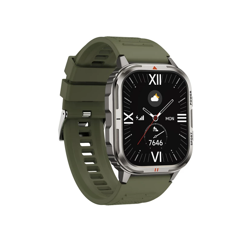 Wiwu SW05 Smart Watch: Android & iOS Compatible, Silver, IP68 - Wiwu
