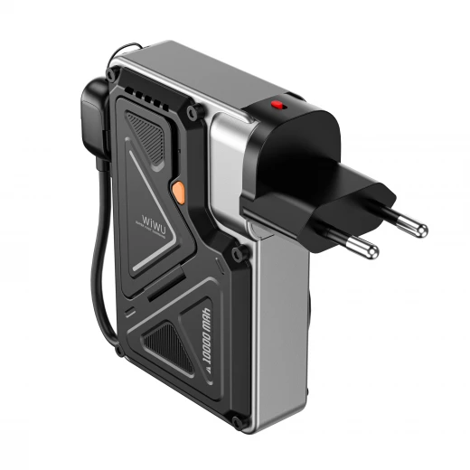بنك طاقة وي وُو Wi-P057 مغناطيسي 5000mAh مع حامل قابل للطي باللون الاسود - وي وُو - Image 2