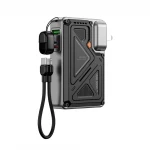 بنك طاقة وي وُو Wi-P057 مغناطيسي 5000mAh مع حامل قابل للطي باللون الاسود - وي وُو