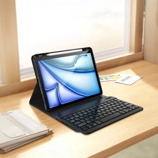 حافظة لوحة مفاتيح MK-006 لجهاز iPad مع قلم ولوحة تتبع وغطاء مغناطيسي مقاس 10.2 و10.5 بوصة من وي وو - وي وُو - Image 4